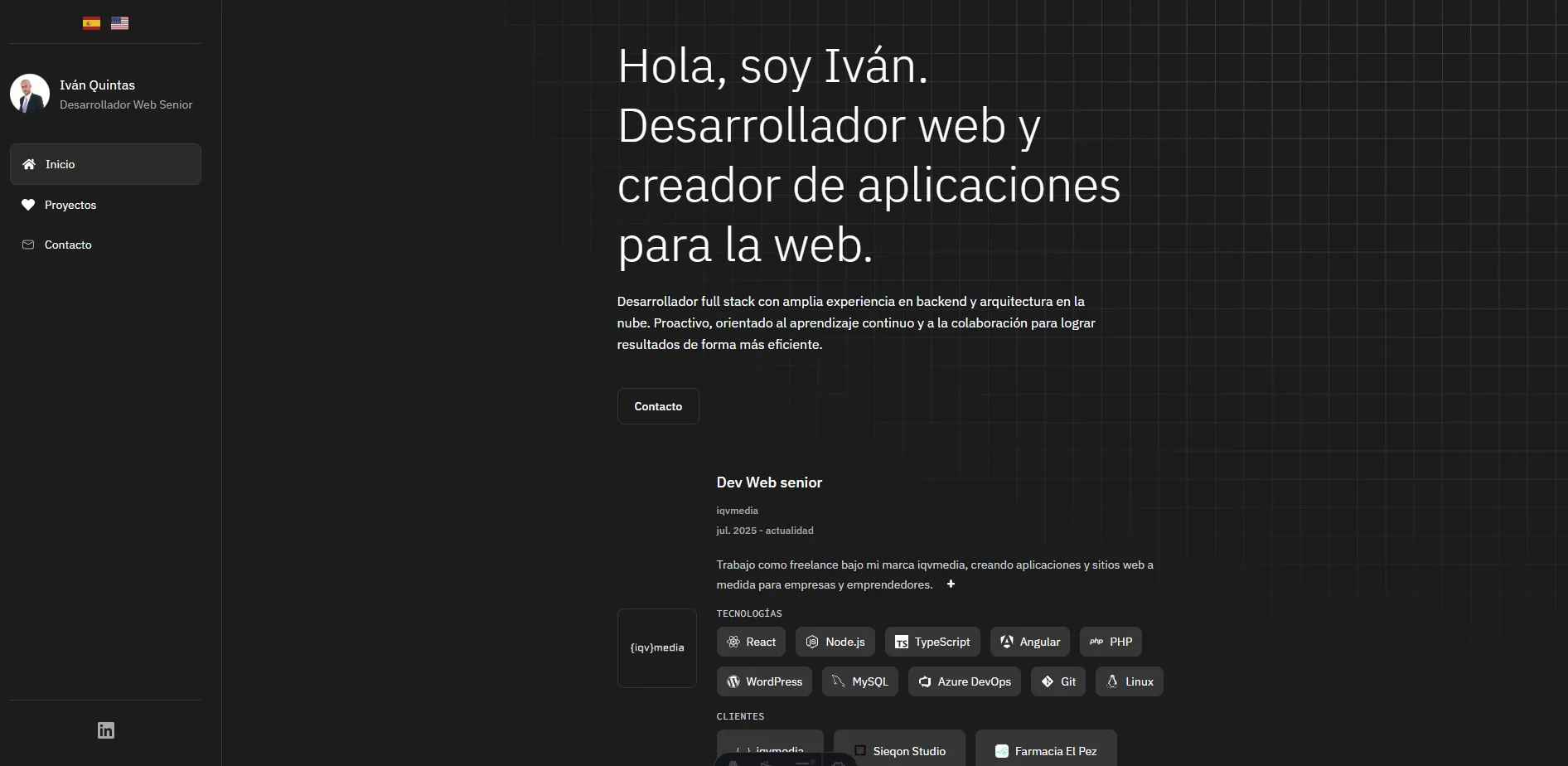 iqvmedia - Portfolio iqvmedia - Vista principal